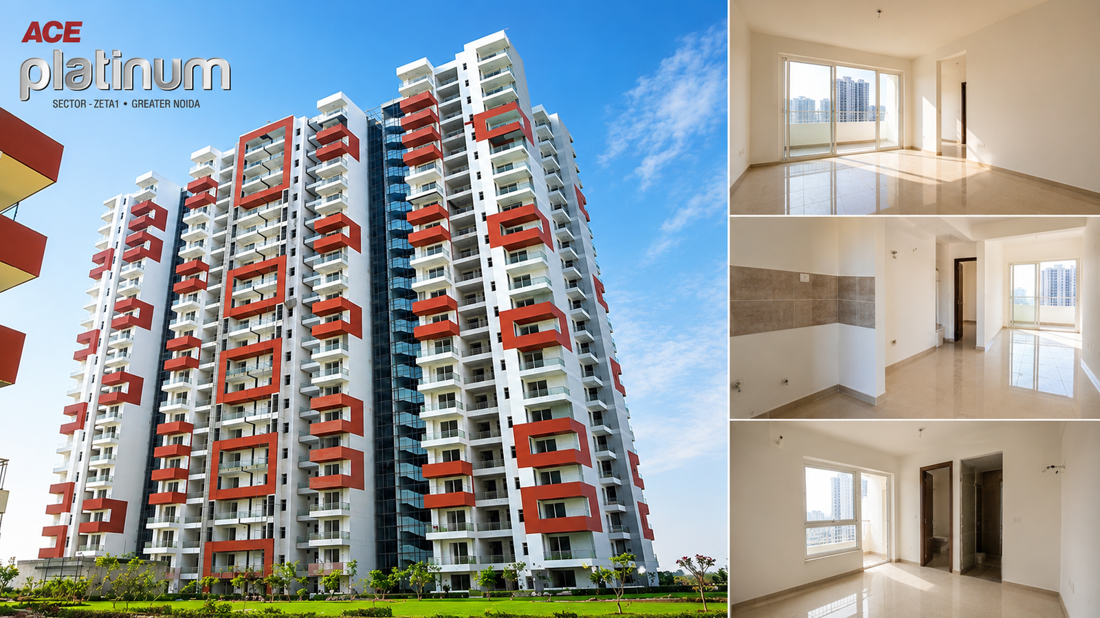 2BHK Road-Facing Flat for Sale in ACE Platinum, Zeta-1, Greater Noida