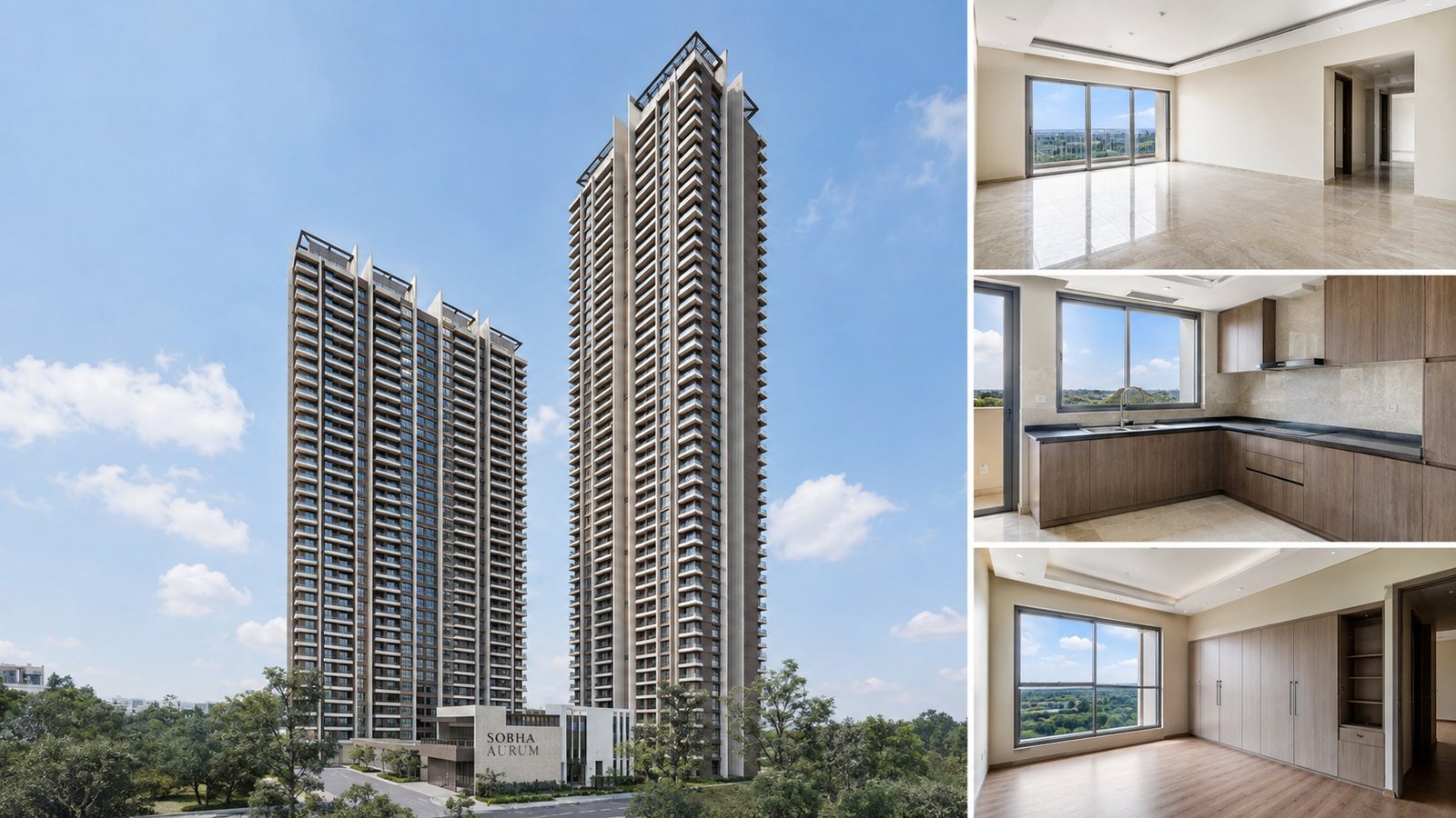 Premium 2BHK Flat for Sale in Sobha Aurum, Sector 36, Greater Noida